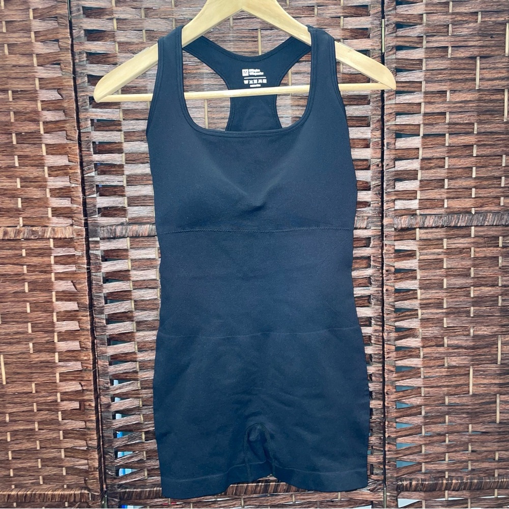 TOB Black Romper Workout, Bodysuit, Size M.